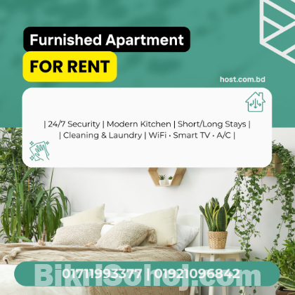 Furnished 2 Bedroom Serviced Apartment for Rent